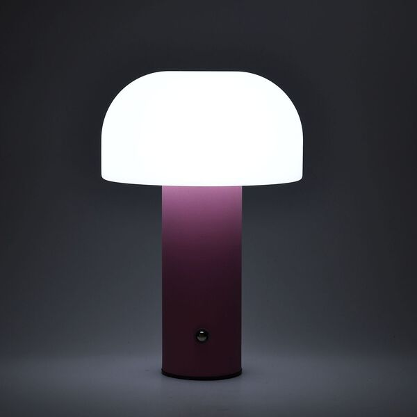 LIVMORE Wiederaufladbare und tragbare LED-Tischlampe, 12,5x20,5cm, Braun image number 3