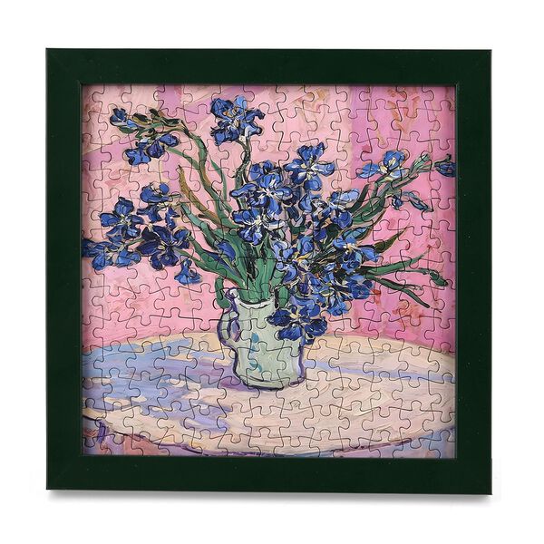LIVMORE DIY Bilderrahmen Puzzle Bastelset, 169 Teile, Blumenstrau&szlig;, 18,1x13x18,1cm, Rosa image number 3
