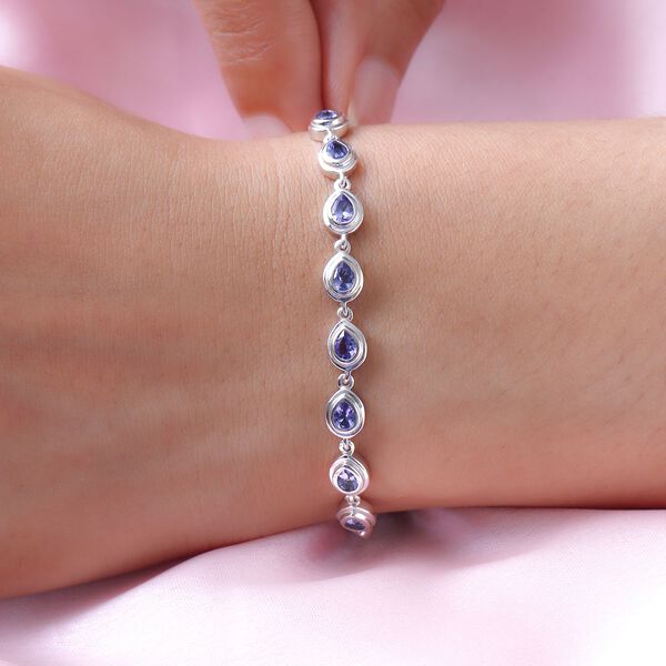 Tansanit-Armband in Silber, 1,31 ct. image number 3