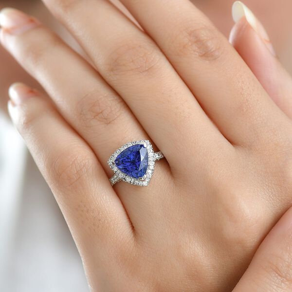RHAPSODY AAAA Tansanit und Diamant Ring in 950 Platin - 3,62 ct. image number 2