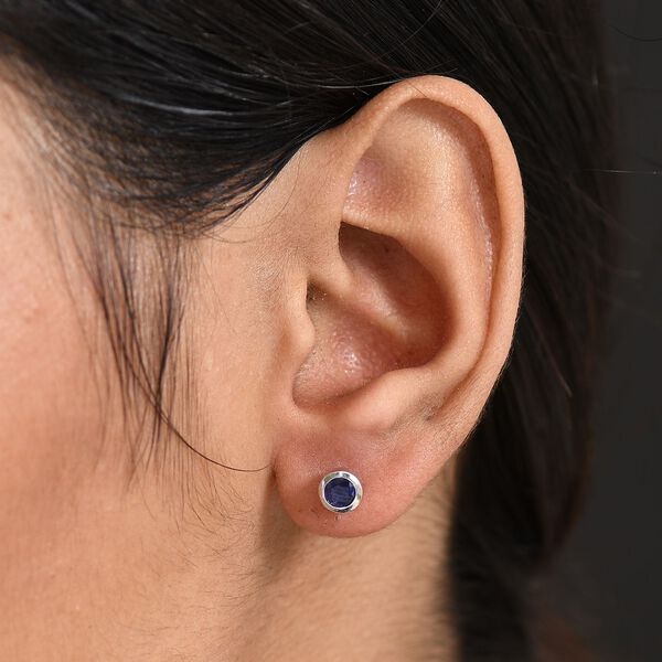 Masoala Saphir Ohrringe, 925 Silber rhodiniert - 0,77 ct. image number 3