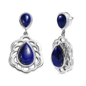 Lapislazuli Ohrringe Edelstahl ca. 14.38 ct