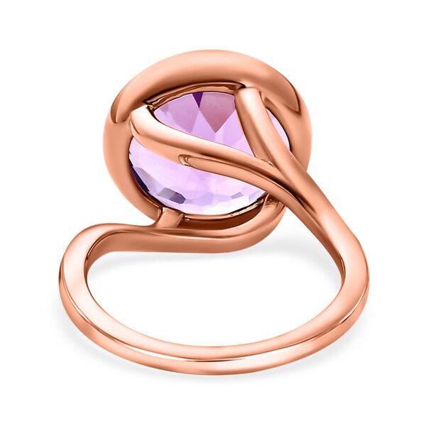 AAA Rose De France Amethyst Ring, 925 Silber rosévergoldet (Größe 18.00) ca. 6.04 ct image number 6