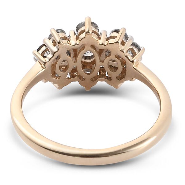 Diamant zertifiziert I2-I3 Ring 375 Gelbgold image number 6