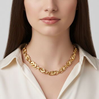 Gelb Halskette ca. 52 cm ca. 49,10g