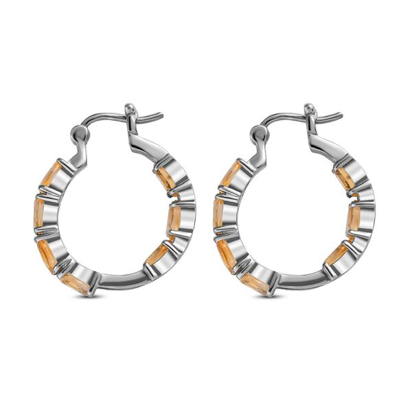 Citrin Ohrringe  Edelstahl ca. 5,82 ct. image number 5