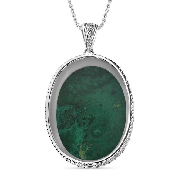 Malachit-Anhänger mit 50cm Kette - 99,01 ct. image number 5