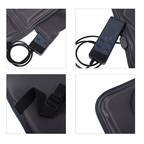 Wärmematte mit Massagefunktion, Größe: 179x60x3,8 cm, Dunkelgrau  image number 6