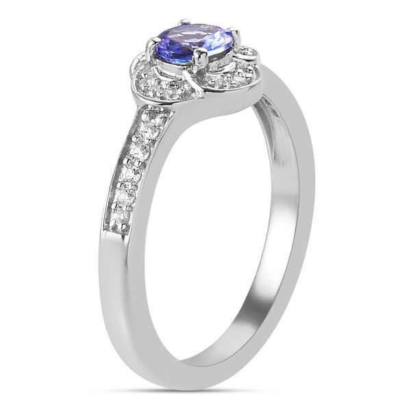 Tansanit und Zirkon Ring - 0,54 ct. image number 5