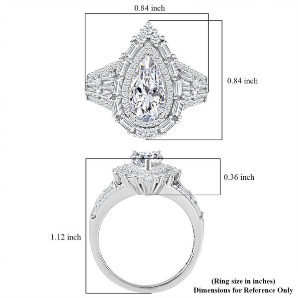 D'Joy Moissanit Ring und Anhänger mit 50 Kette image number 10