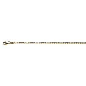 925 Silber vergoldet Kette ca. 45 cm+ 5 cm Extender, ca. 2,75g