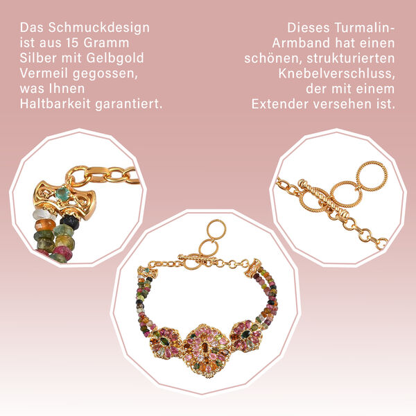 Royal mehrfarbiges Turmalin-Armband- 15,26 ct. image number 6