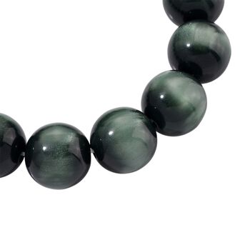 Simuliertes flexibles gr&uuml;nes Katzenauge Armband - 180 ct.