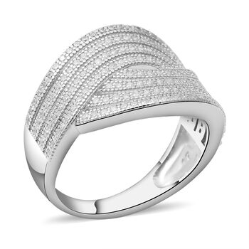 Lustro Stella - Wei&szlig;er Zirkonia-Ring, 925 Silber  ca. 2,49 ct