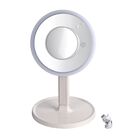 Kosmetikspiegel mit 3 einstellbarer LED-Lichtstärke, USB wiederaufladbar und 7x Vergrößerung, 20x20x33.02cm