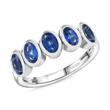 D'Joy Kyanit Ring 925 Silber platiniert (Gr&ouml;&szlig;e 21.00) ca. 1,63 ct