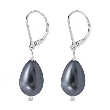 Pfau Muschelkernperle Ohrringe - 20 ct.