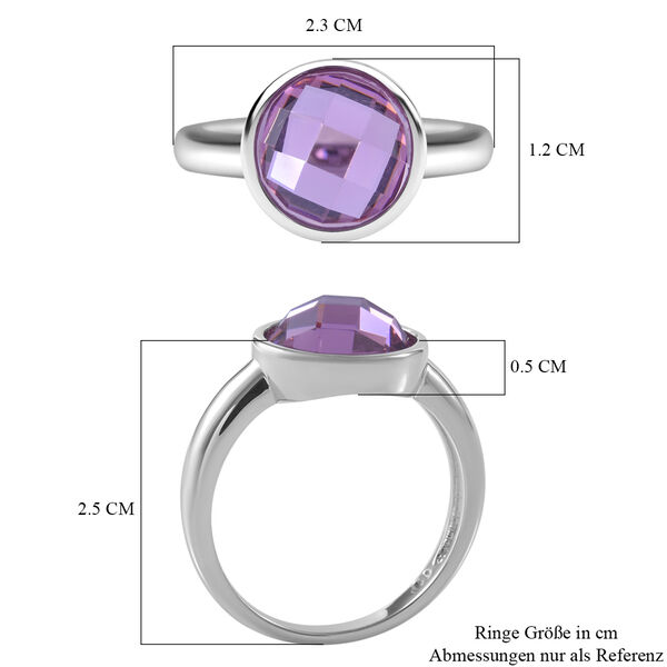 LUSTRO STELLA Rosa Zirkonia Ring - 5 ct. image number 4