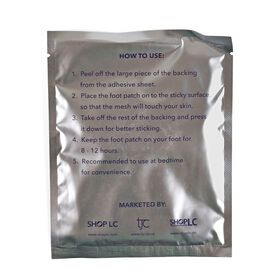 "Set of 20 detox foot patch-Sandalwood(10pcs) + PinkSalt(10pcs)  Product Size:L15.5*W12cm*10pcs Product Weight:About17g*10pcs Material:Bamboo, vinegar, Wood vinegar, Tourmaline, Chitin, Vitamin C, Plant fiber, Anion powder,Sandalwood / PinkSalt etc powder