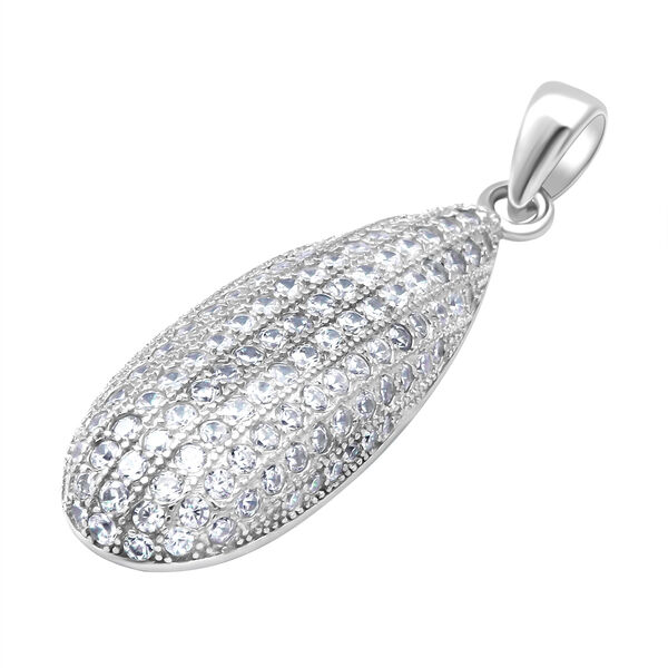 Lustro Stella - wei&szlig;er Zirkonia-Anh&auml;nger, 925 Silber rhodiniert ca. 1.64 ct image number 3