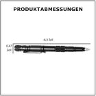 4 in 1 Multifunktionswerkzeug-Stift aus Aluminiumlegierung, Schwarz image number 3