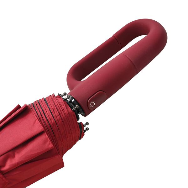 Sturmfester Regenschirm mit Aufbewahrungstasche, 58cm, Rot image number 6