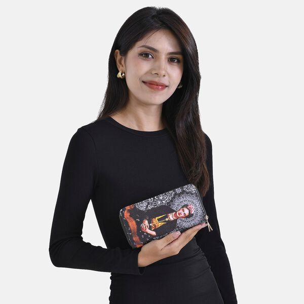 Frieda Kahlo Brieftasche mit doppeltem Rei&szlig;verschluss und RFID-Schutz image number 9