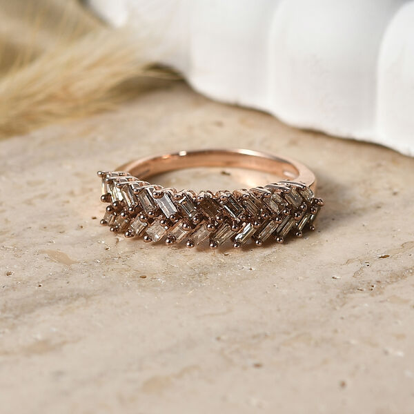 D'Joy nat&uuml;rlicher Champagner Diamant Ring - 0,50 ct. image number 2