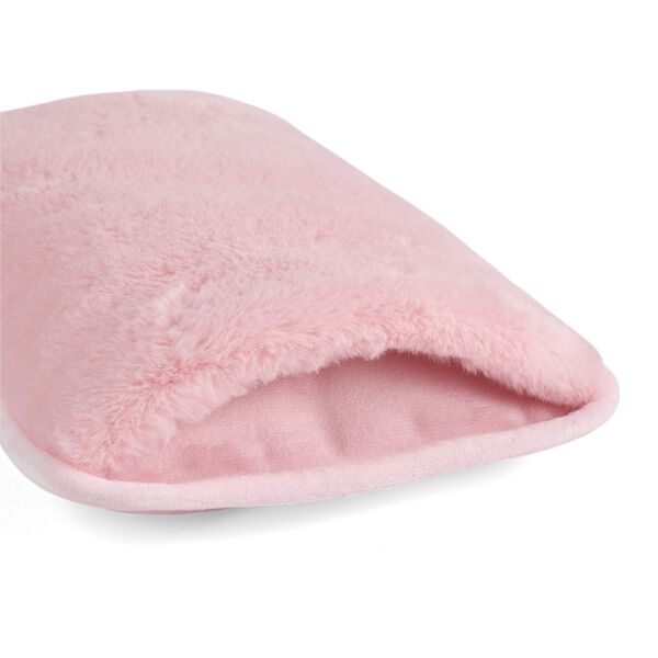 Elektrische Wärmflasche mit Plüschbezug und Ladefunktion, 19x27cm, Rosa image number 5