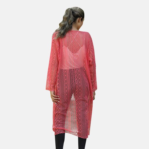 Spitzencardigan, One Size, pink image number 1