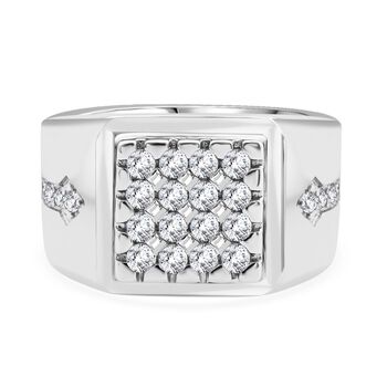 Lustro Stella wei&szlig;er Zirkonia Herrenring