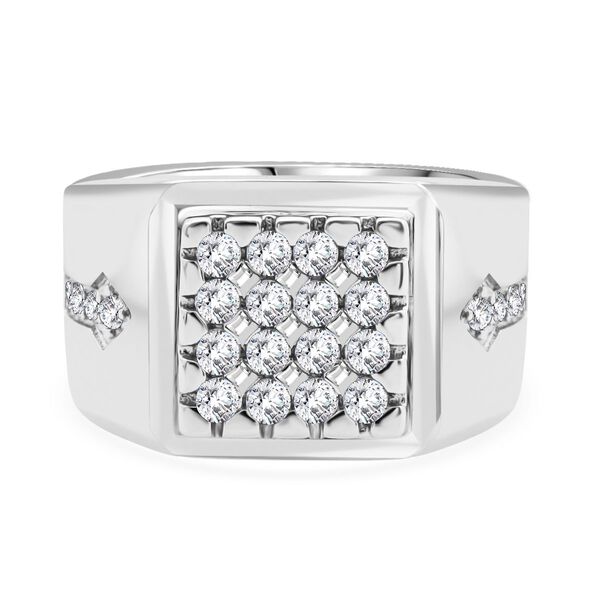 Lustro Stella wei&szlig;er Zirkonia Herrenring