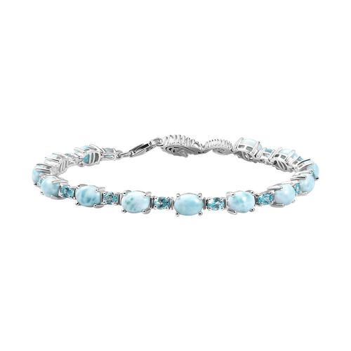 Larimar und Paraiba Apatit Armband image number 0