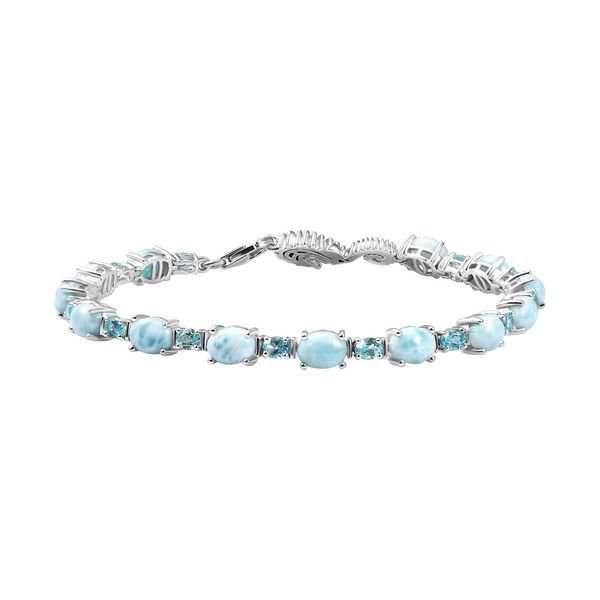 Larimar und Paraiba Apatit Armband