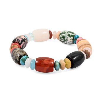 Mehrfarbig Edelsteine Armband Flexibel (7-8 Werktage Lieferzeit) ca. 174.45 ct