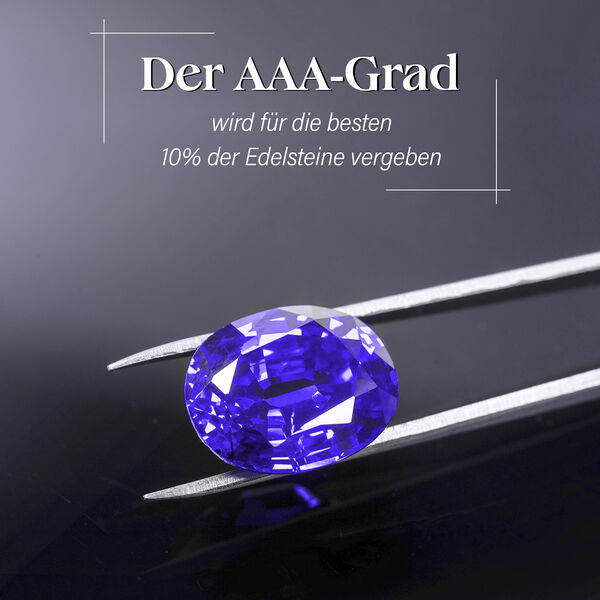 AAA Tansanit Armband ca. 19 cm 925 Silber rhodiniert ca. 5,94 ct. image number 4