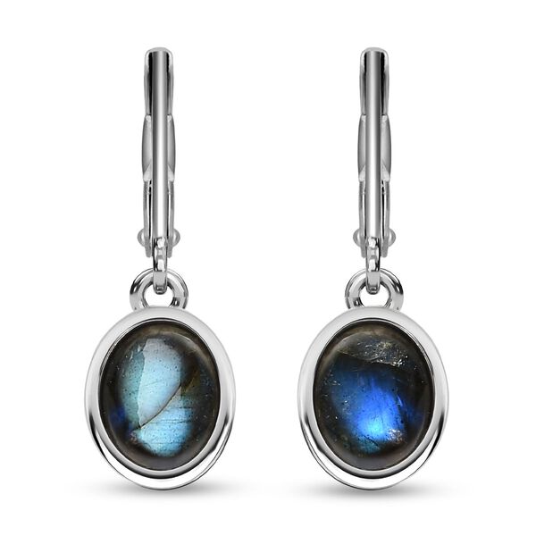 Labradorit Ohrringe  Edelstahl ca. 6,56 ct. image number 0