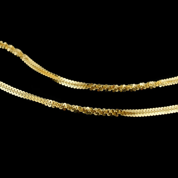 Box-Kette, ca. 50 cm, 925 Silber vergoldet ca. 3,36g image number 2