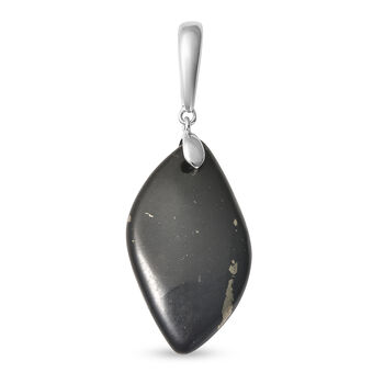 Shungit Anh&auml;nger 925 Silber rhodiniert ca. 13,77 ct