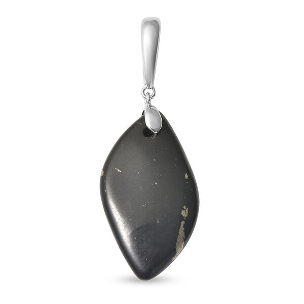 Shungit Anh&auml;nger 925 Silber rhodiniert ca. 13,77 ct