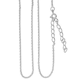 Ankerkette, 925 Silber, ca. 45 cm + 5 cm Extender, ca. 2,16g