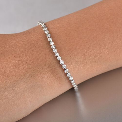 LUXURIANT DIAMOND - Lab Grown Diamant SI-GH SGL zertifiziert Armband ca. 19 cm 925 Silber rhodiniert ca. 2.00 ct image number 3