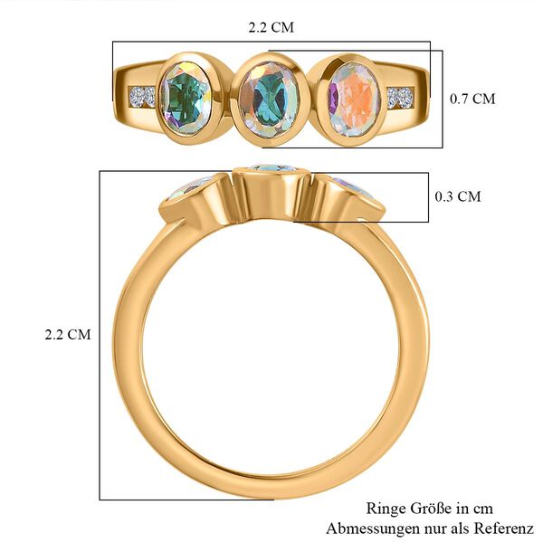 Merkur mystischer Topas und Zirkon Ring - 1,37 ct. image number 7
