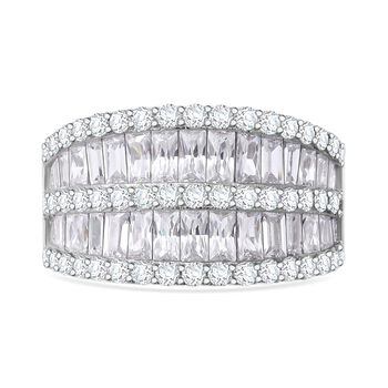 Wei&szlig;er Zirkonia-Ring