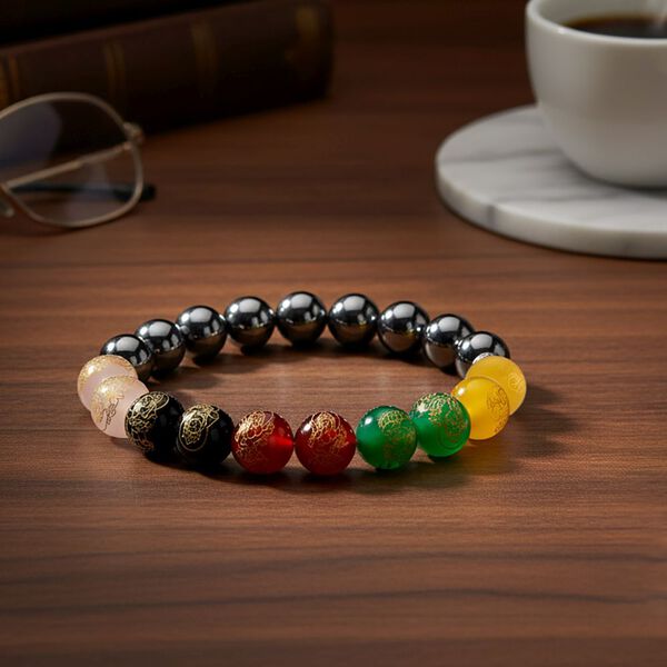 Mehrfarbig Edelsteine, Terahertz Armband ca. Flexibles cm ca. 135.00 ct image number 2