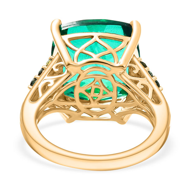 D'Joy Pfau Triplett Quarz und blauer Apatit Ring - 13,34 ct. image number 5