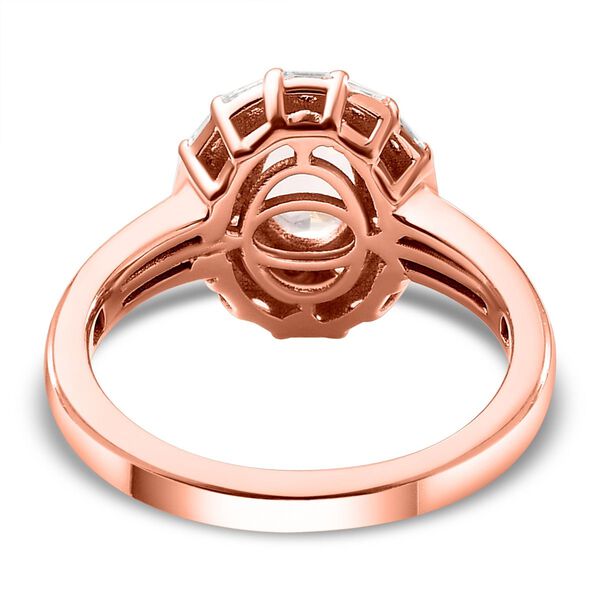 Morganit und weißer Zirkon-Ring - 1,27 ct. image number 6