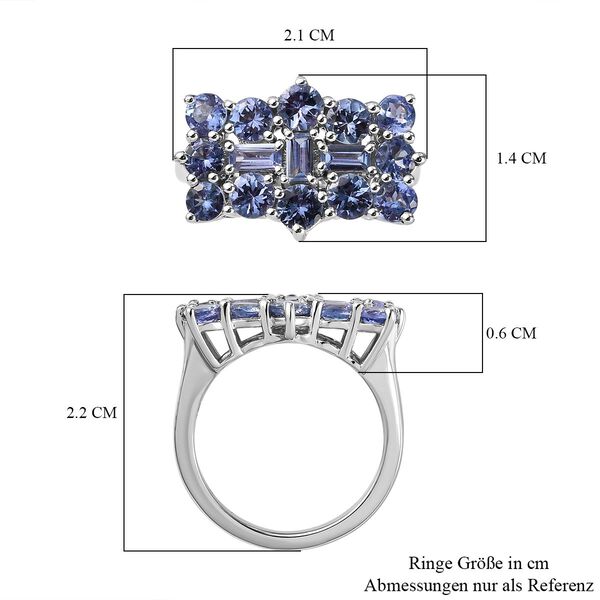 AA Tansanit Boot Ring - 2,42 ct. image number 7