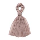 CLOSEOUT Deal - Perlenverzierter Schal, weich und stylisch, 50% Baumwolle 50% Viskose, ca. 90x180cm, Beige