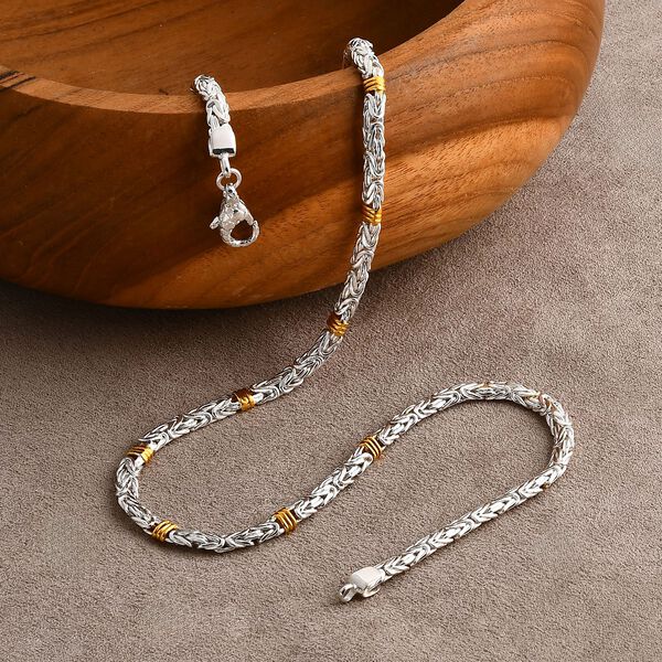 D'Joy Royal Bali - Zweifarbige Borobudur Halskette, 50cm image number 1